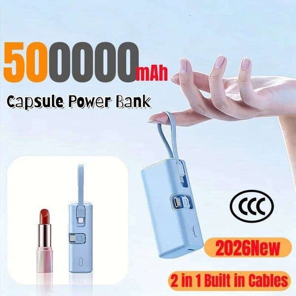 50000mAh Power Bank Super Fast Charging Battery 2 in 1 High Capacity Digital Display PowerBank For iPhone H260227