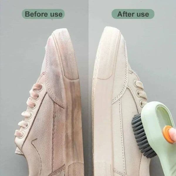 Bestseller Multifunction Brush Soft-Bristled Long Handle Shoe Clothes Brush, Liquid Cleaning Tool for Home & Laundry Use 1PC ddmytues