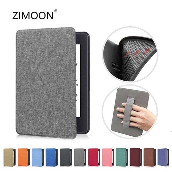 For Kindle 11th Fabric Soft Case with Hand Strap Smart Cover Oasis 10/9th Magnetic Protective Shell for Paperwhite 12th H260227