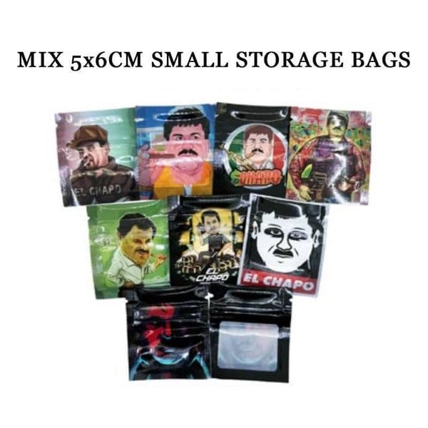 Bestseller 10PCS 0.5G 5x6cm Small Cartoon Storage Bag Reusable Product Ziplock Pouches Mini Smellproof Mylar Bags Plastics Aluminium Pouch ddmytues