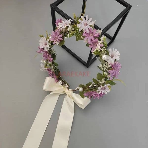 Bestseller 1pcs Daisy garland, bride, bridesmaid, photo shoot, vacation, children's seaside simulation headdress, hair accessory props ddmytues