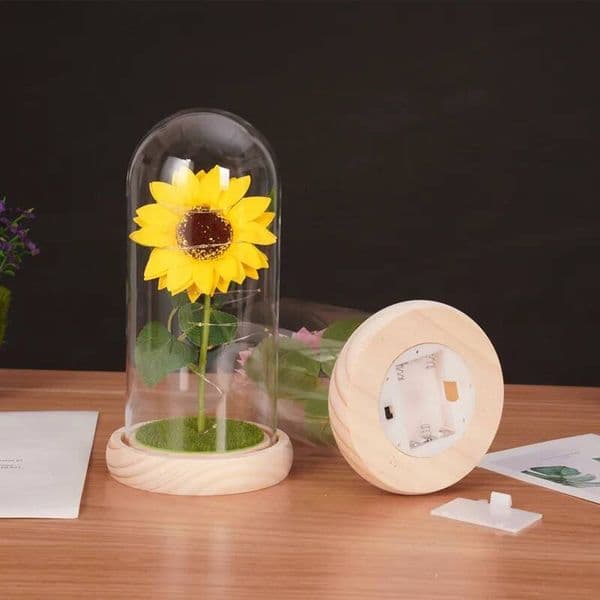 Bestseller LED Artificial Sunflowers - Mom Grandma Birthday Mother's Day Gift Decor ddmytues