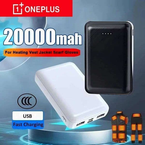 ONEPLUS Mini Power Bank 20000mAh USB Portable Charger Heated Vest Jacket Fast Charging External Battery For iPhone H260227