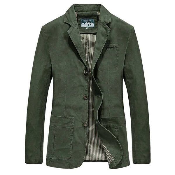 Ddmytues New Cotton Outdoor Comfortable Business Jacket For Men's Spring And Autumn Casual Fashion Suit Men Blazers Man Jackets