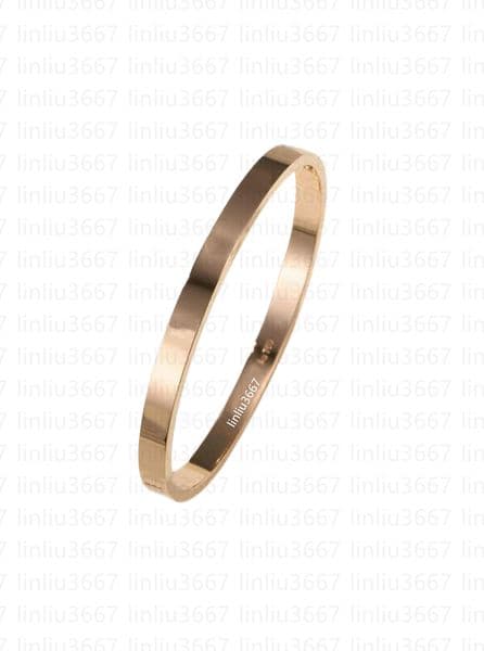 New model 17cm Medium size width Designer bracelet for women with gift box 18k Elegant gold bracelet - Thin V-Shape Silver bracelet luxe charm cartilove bracelet