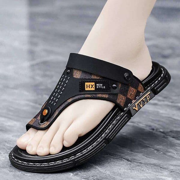 Men's high-quality beach shoes summer outdoor casual flip-flops sandals soft-sole non-slip comfort fashion dual-purpose slippers
