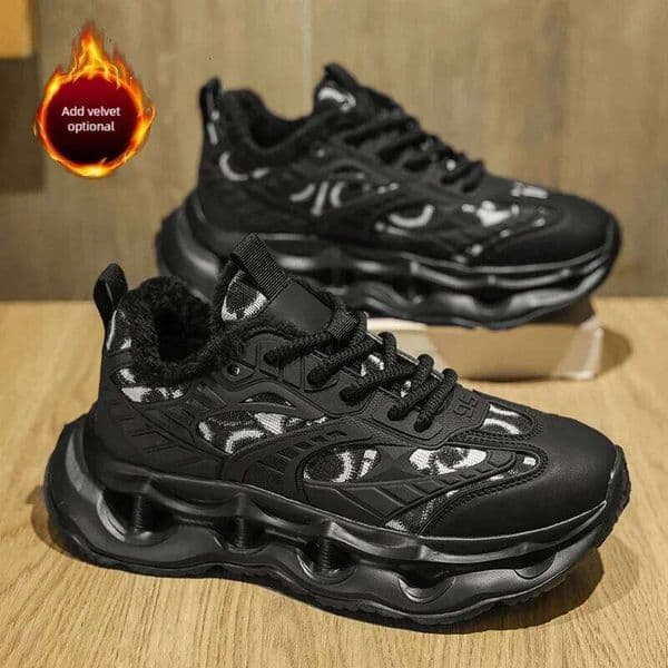 Men's winter youth comfortable fashion casual outdoor cotton warm shoes plus size non-slip wear-resistant boots