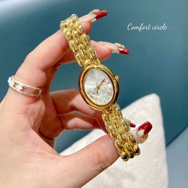 C oach watch Co ach watch with logo Light luxury fashion watch C brand quartz watch for women with steel strap, wholesale from manufacturer. Quartz Watch