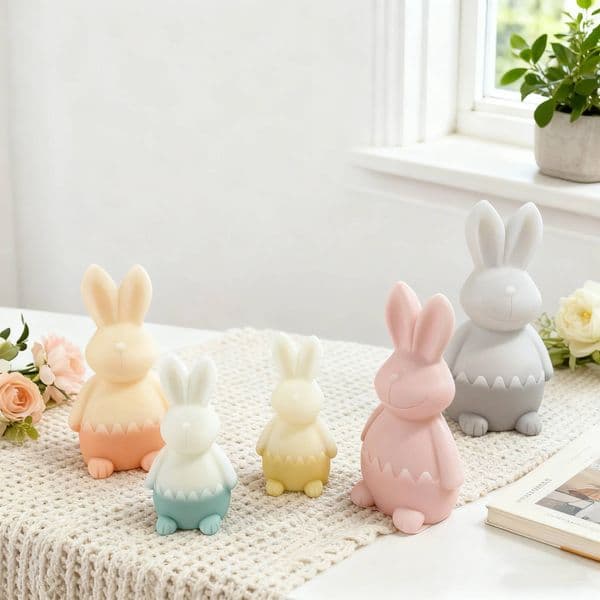 Bestseller Easter Bunny Candle DIY Broken Egg Shell Scented Wax Silicone Mold Handmade Home Decor Gift Craft ddmySat