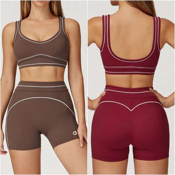 Yoga Women designer Yoga Outfit sexy tracksuit 2 pcs Suits Vest Shorts Sleeveless Sport wear Tops Pants Elastic Close-fitting Sport Gym Running Pant