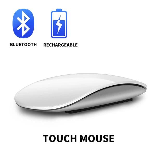 Bluetooth 40 Wireless Mouse Rechargeable Silent Multi Arc Touch Mice Ultrathin Magic For Laptop Ipad Mac PC