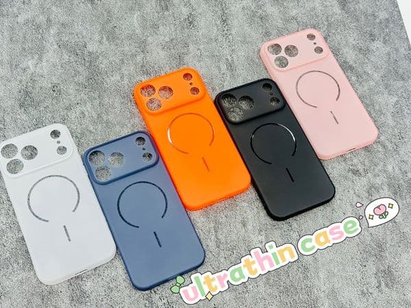 0.8MM Ultra-thin Magnetic Wireless Charging Cases For Iphone 17 16 Plus 15 14 Pro Max 13 12 11 Iphone17 Soft TPU Frosted Matte Ultrathin Luxury Fine Hole Magnet