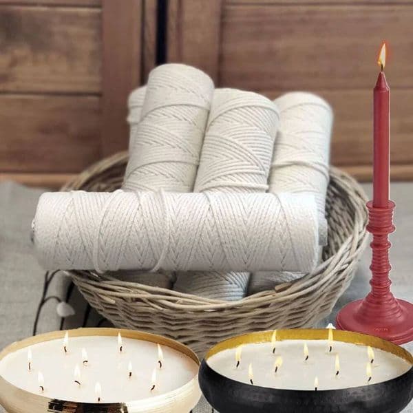 Bestseller 100m/roll Wick Tool Kit ECO Friendly Handmade Enthusiast Gifts Cotton Wicks for DIY Candle Making Tools ddmySat