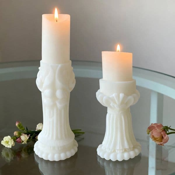 Bestseller Church Candle Religious Silicone Mold DIY Epoxy Resin Plaster Craft Ornament Home Decor Gift Making Supplies ddmySat