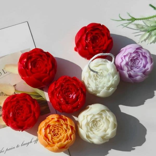 Bestseller 3D Rose Flower Scented Candle Silicone Mold Car Decoration Aroma Plaster Resin Molds Candy Chocolate Baking Mould ddmySat