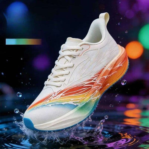 Men's casual speed sneakers spring summer soft sole comfort outdoor racing running breathable light students sports shoes