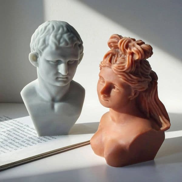 Bestseller Classical David Silicone Mold DIY Candle Wax Plaster Holder Home Decor Gift Roman Ornament Aroma Therapy ddmySat