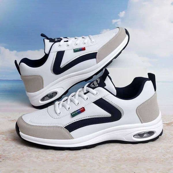 Men's Anti-Skid Wear Hiking Travel Lightweight Casual Pu Leather Spots Shoes Waterproof Comfortable Male Outdoor Sneaker