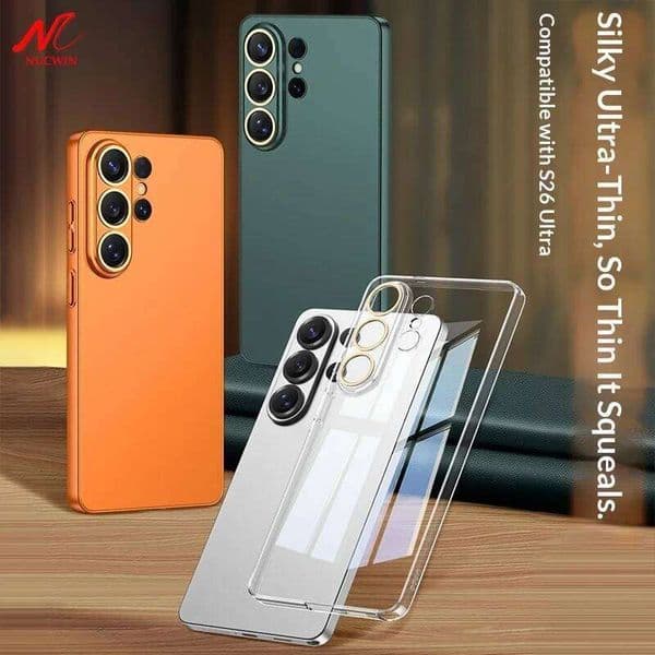 Skin Friendly Thin Slim Matte Case For Samsung S26 Ultra Anti-fall Metal Lens Protection Cover for Galaxy S26Ultra