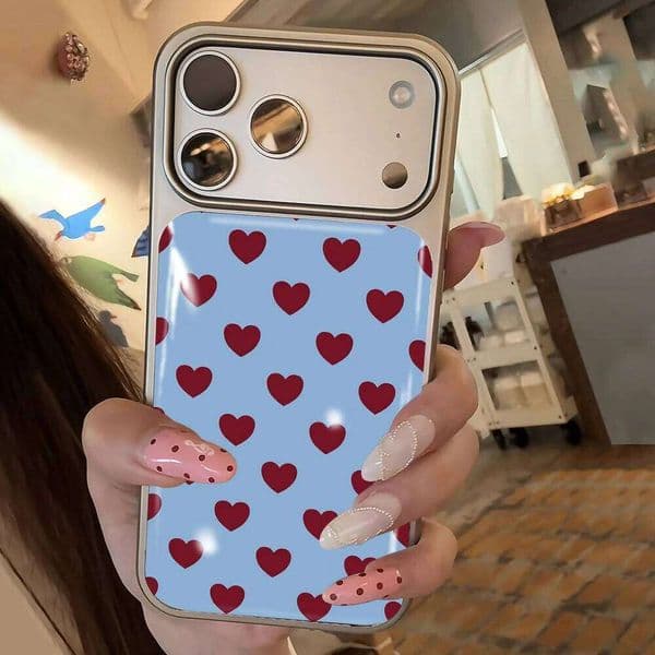 Romantic Girl Line Drawing Design For iPhone 17 Air 16 15 14 13 12 11 Pro Max Plus Matte Electroplated Epoxy Protective Cover