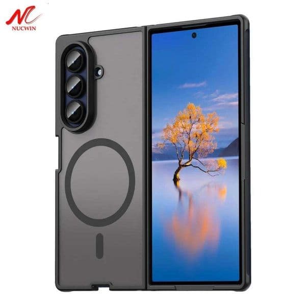 Fold7 Luxury Slim Matte Case for Samsung Galaxy Z Fold 7 PC TPU Hybrid Armor Magnetic Wireless Charging Cover