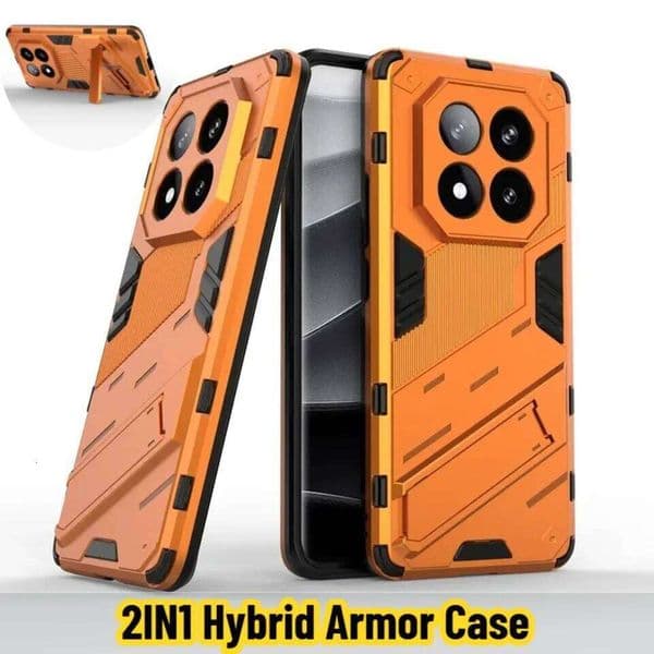 2IN1 Hybrid Armor Magnetic Hard Phone Case For Xiaomi Redmi Note 15 14 Pro Plus 4G 5G Shockproof Matte Bracket Protective Cover