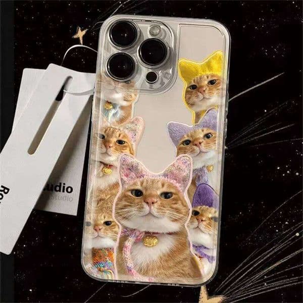 Interesting Kitten Phone Case For iPhone 17 16 15 14 13 12 11 Pro Max XSMax XS XR X Mini 7 8 Plus Cartoon Cute Soft Back Cover