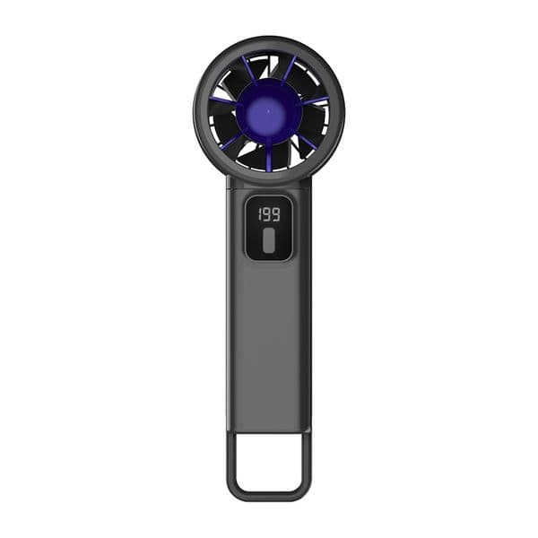 Fashion Portable Mini Fan with 199 Speeds & LED Screen, Powerful Turbo Folding Handheld Fan, USB Rechargeable Desk Fan for Summer Travel Hom