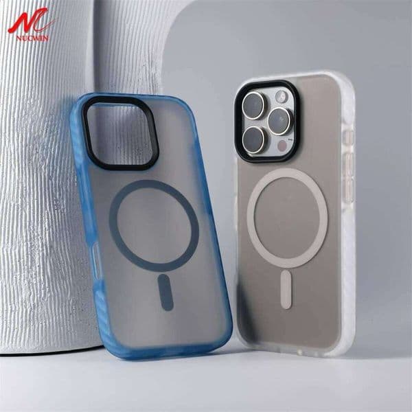 Magnetic Matte Magsafe Case For 17 16 15 14 Plus 13 12 Pro Max Translucent Shockproof Anti-skid Cover for iPhone 11