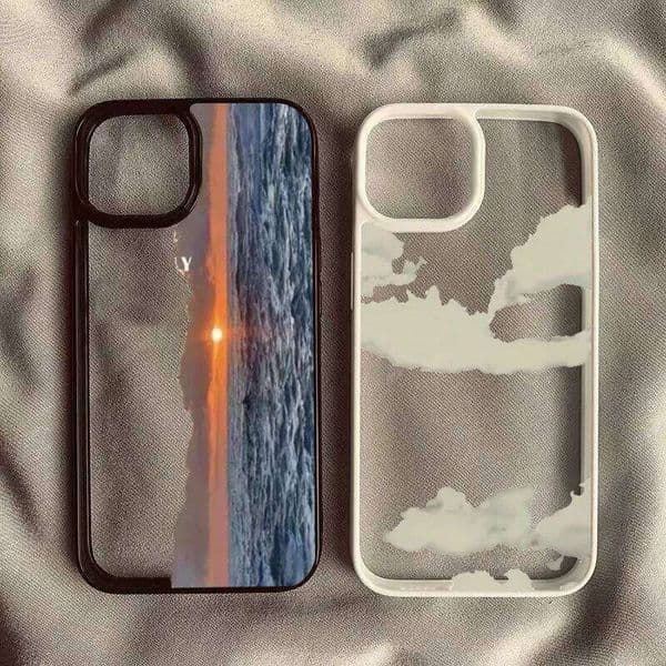 Sunrise Sunset Scenery Hard Clear Case For Samsung Galaxy S25 S24 Ultra S23 FE S22 Plus A06 A16 A54 A35 A15 A55 A52 A34 5G Cover