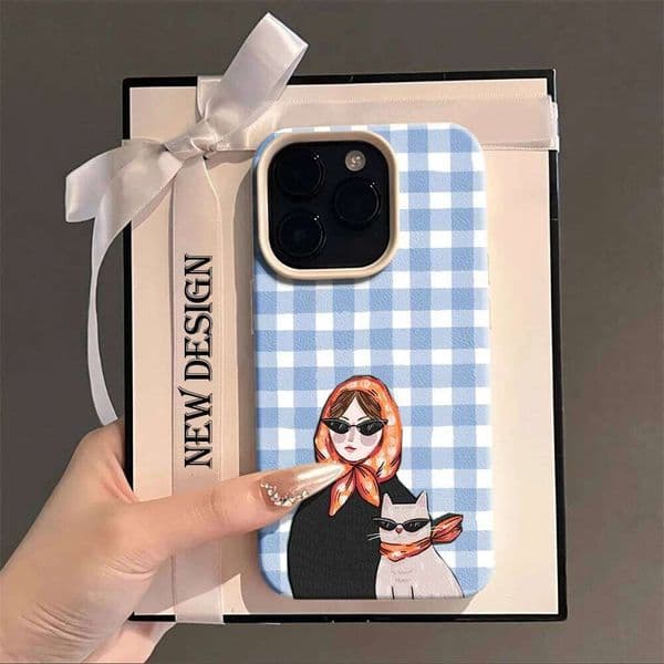 Cute Pet Artwork with Lovely Playful Style For iPhone 17 Air 16 15 14 13 12 11 Pro Max Plus X High Quality Protective Cover