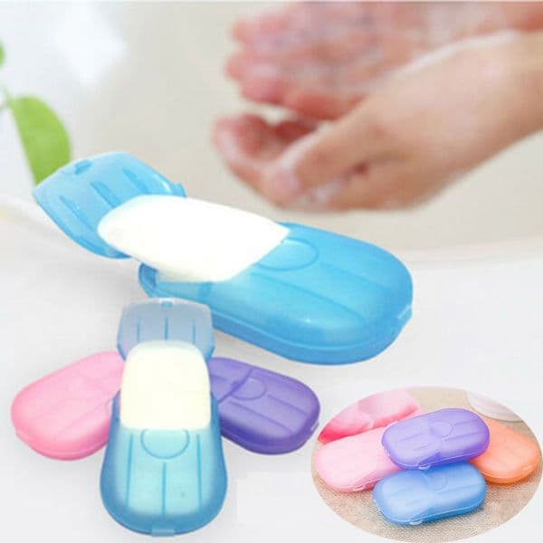 Wholesale Travel Portable Disposable Soap Paper Box Wash Hand Protection