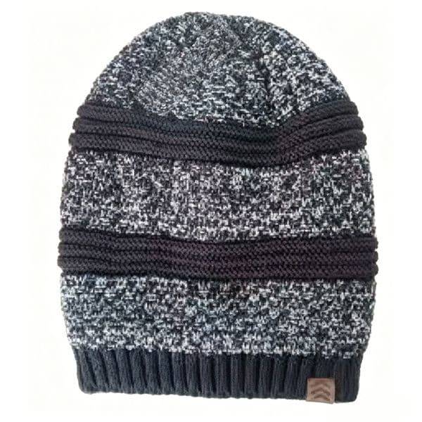 Men's Velvet Hexagonal Cap Elastic Leisure Warm Hat Simple Durable Wear resistant Washable Universal Winter Head Protection Windproof Hat