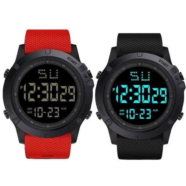Men Sport Set Multifunction Digital Alarm Luminous Electronic Watch Clock For Kids Student Boys