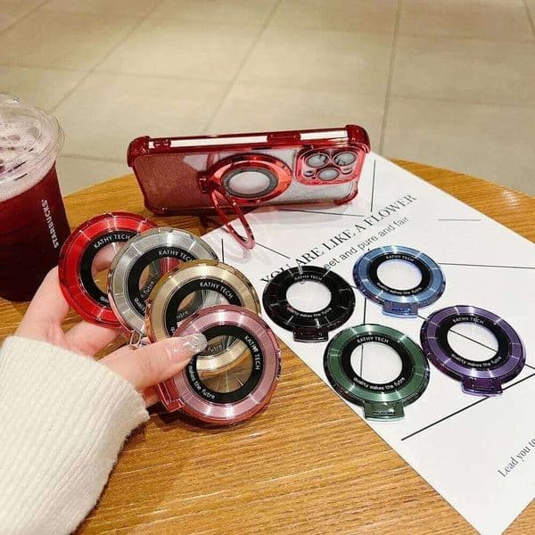 Luxury Magnetic Ring Bracket Magnet Grip Case Stand For iPhone 15 Pro Max 14 S24 S23 Ultra Phone Holder Cover Accessories