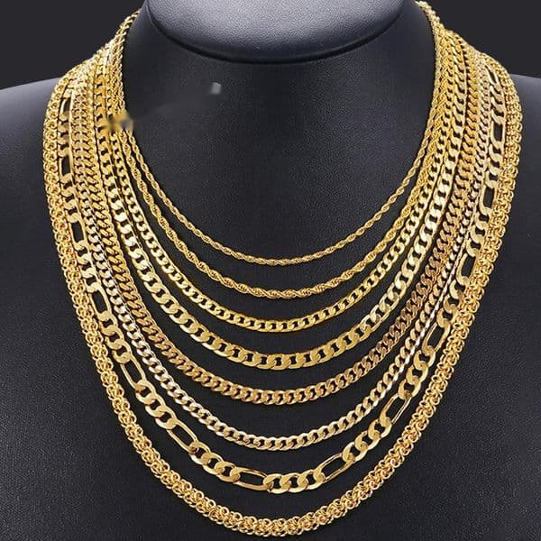 Speedin Gold Plated Jewelry Hip Hop Style Custom 14k 18k Gold-plated 925 Sterling Silver Miami Cuban Chain Necklace