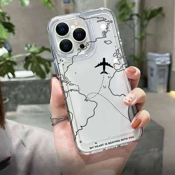 Travel-nspired Airplane Route Desian Case For Samsung Galaxy S25 S24 S23 S21 S22 Ultra Plus FE A56 A16 A35 A34 A54 A55 Cover