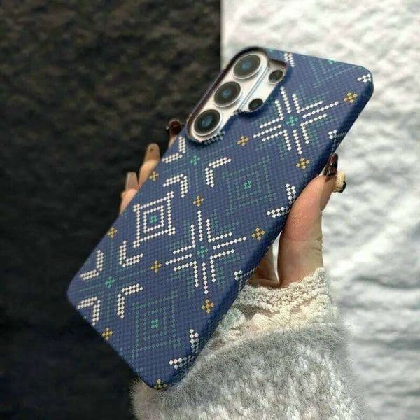 Samsung S26 Frameless Ultra Thin PC Case For Magsafe Magnetic Slim Carbon Fiber Pattern Cover for Galaxy S25 Plus S26+
