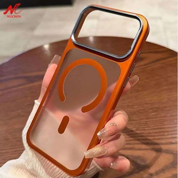 Luxury Plating Armor Matte for Magsafe Case For iPhone 17 Air 16 15 14 13 Pro Max 17Pro iPhone17 16Pro Wireless Charging Cover