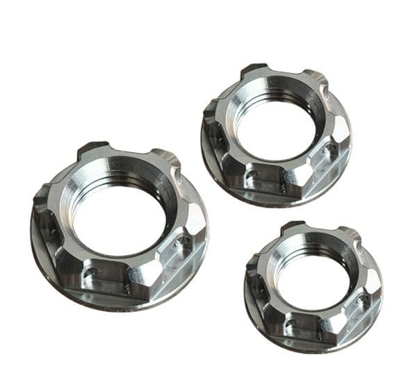 M16 M18 M20 M22 Left and Right Titanium Flange Nuts Fit for Bicycle Car Motorcycle Rearview