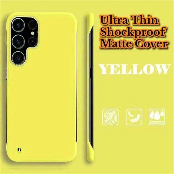 Luxury Slim Frameless Shockproof Phone Case For Samsung Galaxy A56 A55 A15 A54 A34 5G 4G Colorful Matte Hard PC Protection Cover