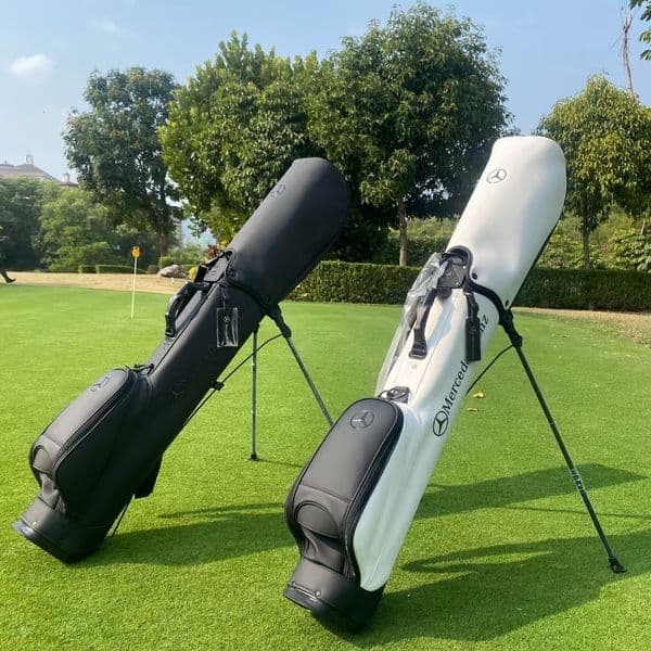 Golf Bags New Mercedes-Benz Bag Waterproof PU Small Ball Men's And Women's Stand Gun Large Capacity