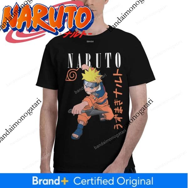 Bandai Naruto Classic Character Art Men's Clothing T-Shirt Amazing Tee Shirt Short Sleeve Fugees Pure Cotton Hot Sell v2