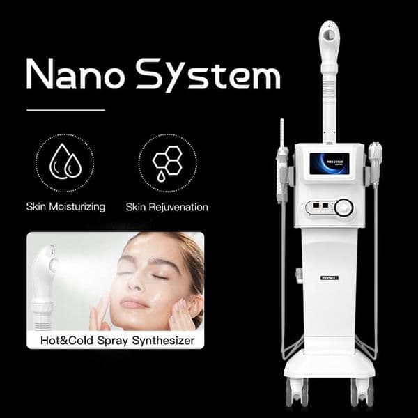 New 10 In 1 Hydra Oxygen Jet Facial Dermabrasion Skin Rejuvenation Ultrasound RF Lifting Whiting Deep Cleaning Face Hot Cold High Pressure Spray Synthesizer