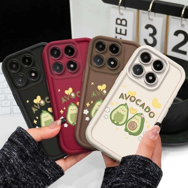 Cute Avocado Phone Case For Xiaomi 15T 14T 13T 17 15 14 13 12 Lite Ultra Pro Max 5G Staircase Soft Cover