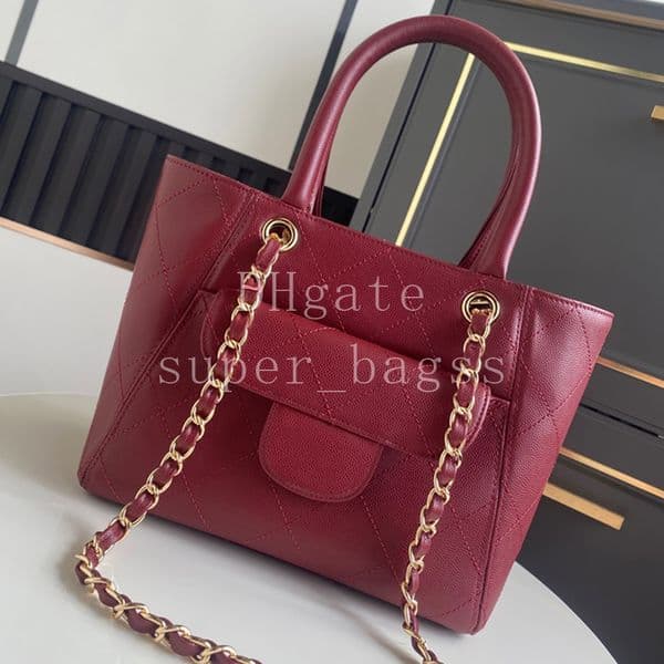 Luxury designer bag 25CM Tote bag chain handbag calfskin shoulder bag OEM Original Quality crossbody bag with gift box 26PAS6025A