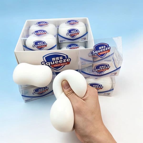 Soap Squishy Toy Squeezy Fun: Soft Touch Soap-Shaped Fidget Toy for Reducing Anxieties at Home/Office