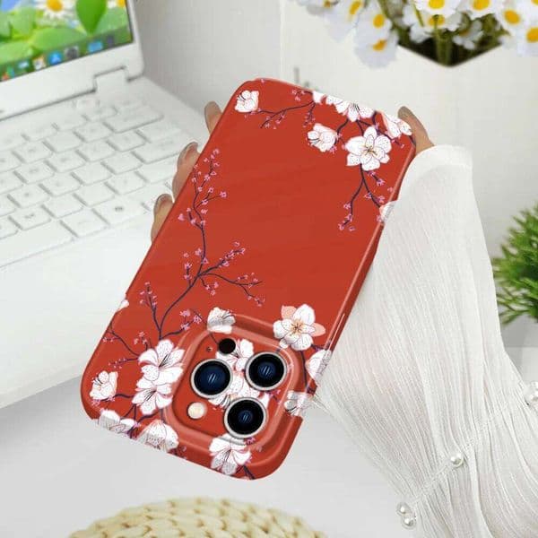 Colorful Plum Blossoms Phone Case For iPhone 13 12 11 7 8 6 6S Plus Pro Max Mini X XS XR SE 2020 2022 Film Hard Cover