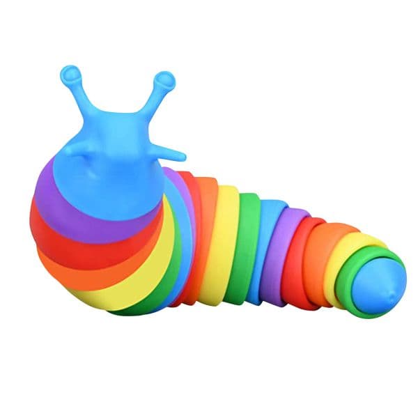 Fidget Slug Party Favor Articulated Flexible 3D Slugs Fidget Toys All Ages Relief Anti-Anxiety Sensory Decompression Toy tax Duty Free HJ