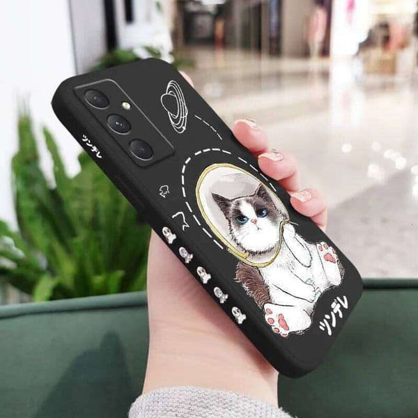 Proud Wronged Cat Phone Case For Samsung Galaxy A37 A57 Liquid Silicone Cover